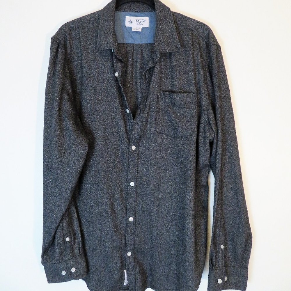 Original Penguin | Size XL | Gray Long Sleeve Button-Up Shirt